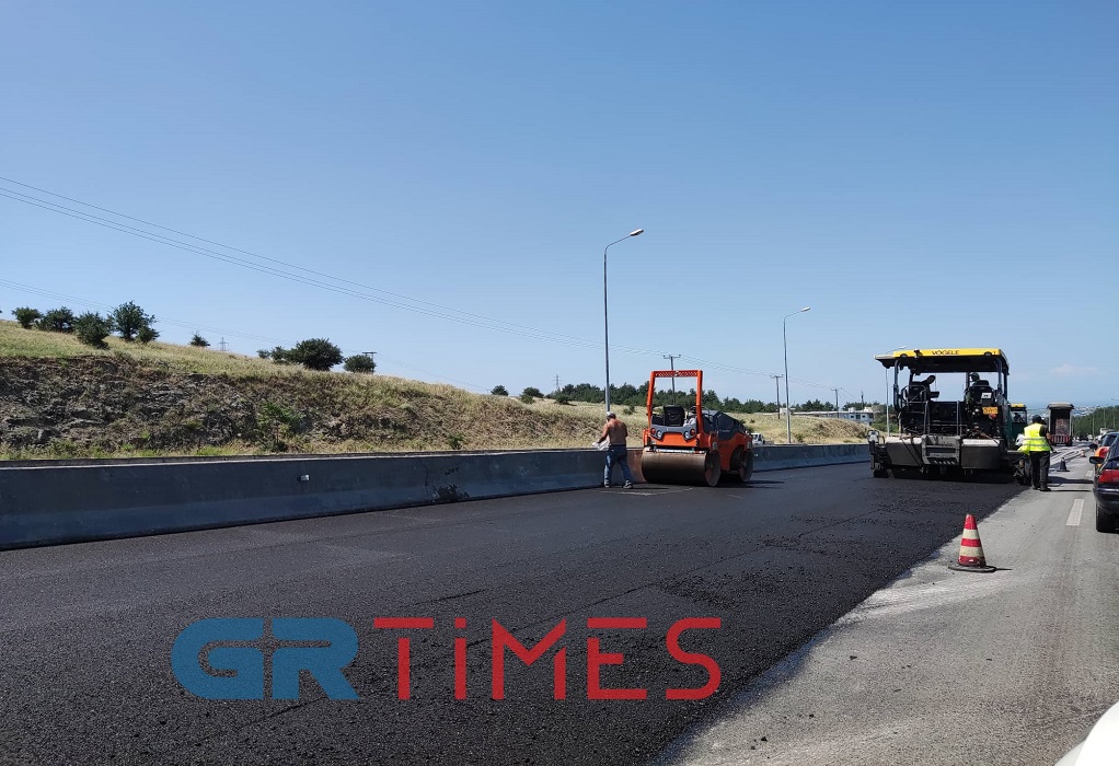 Θεσσαλονίκη: Συνεχίζονται οι εργασίες στην Εγνατία Οδό-Χαμηλές ταχύτητες από τους οδηγούς (ΦΩΤΟ-VIDEO)