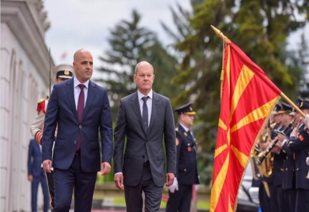 Σολτς από Σκόπια: Η Γερμανία υποστηρίζει την έναρξη των ενταξιακών διαπραγματεύσεων της Β. Μακεδονίας με την ΕΕ