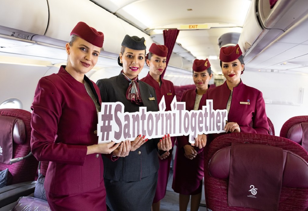 Η Qatar Airways προσγειώνεται στη Σαντορίνη: Η αεροπορική εταιρεία δρομολογεί τρεις πτήσεις την εβδομάδα