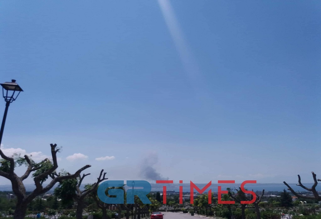 Θεσσαλονίκη: Φωτιά σε ξερά χόρτα στην Περαία-Επί ποδός η Πυροσβεστική (ΦΩΤΟ)