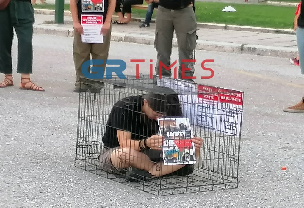 Θεσσαλονίκη: Συγκέντρωση διαμαρτυρίας κατά της κράτησης ζώων στα ζωολογικά πάρκα (ΦΩΤΟ)