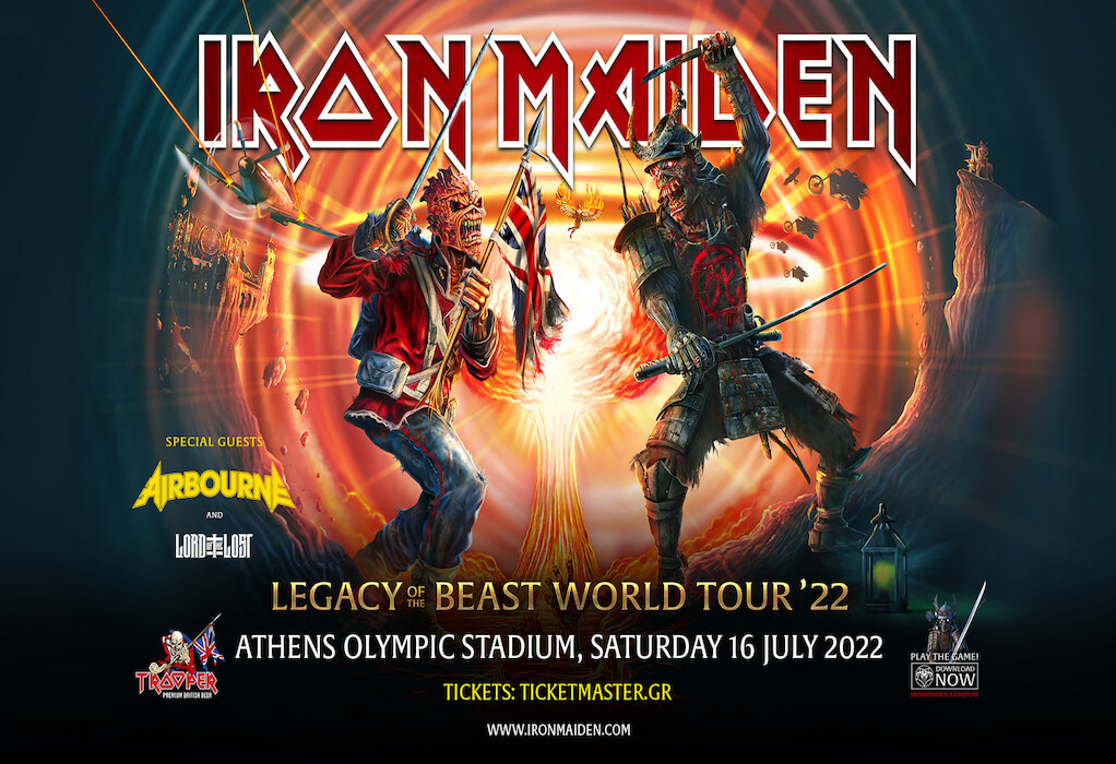 Οι Iron Maiden στο Ολυμπιακό Στάδιο της Αθήνας στις 16 Ιουλίου