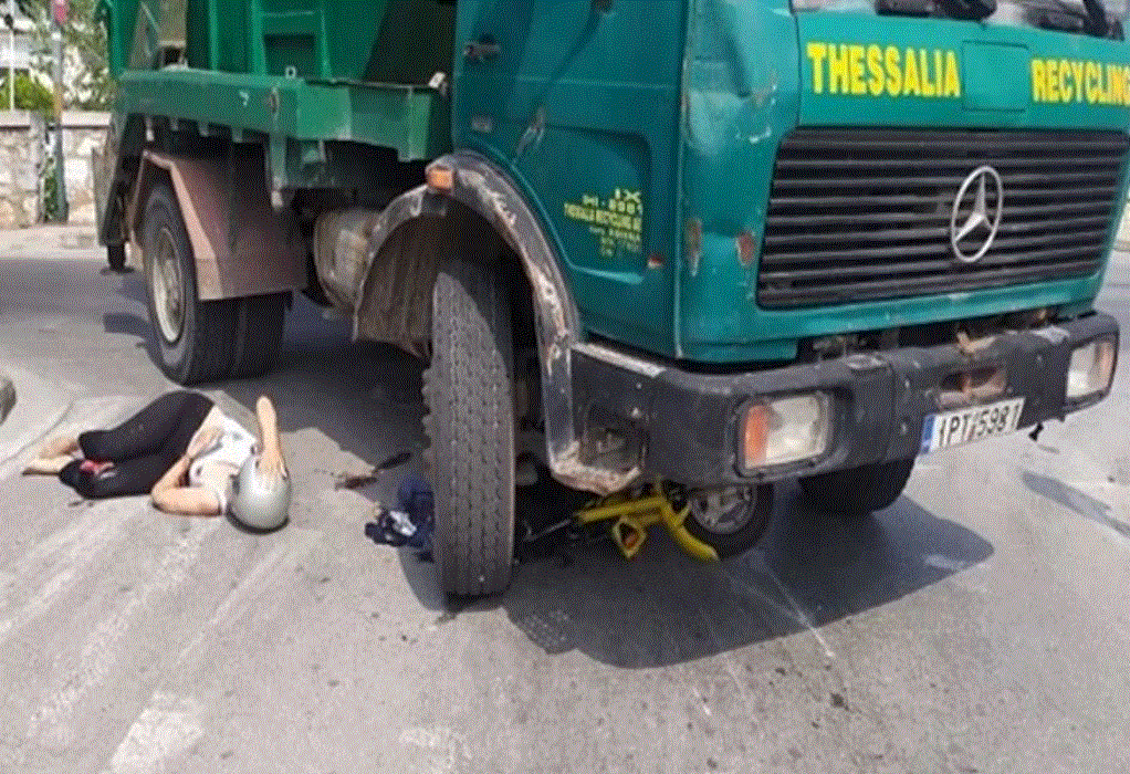 Βόλος: Παραλίγο τραγωδία με 59χρονη – Φορτηγό την έσερνε επί 2,5 μέτρα
