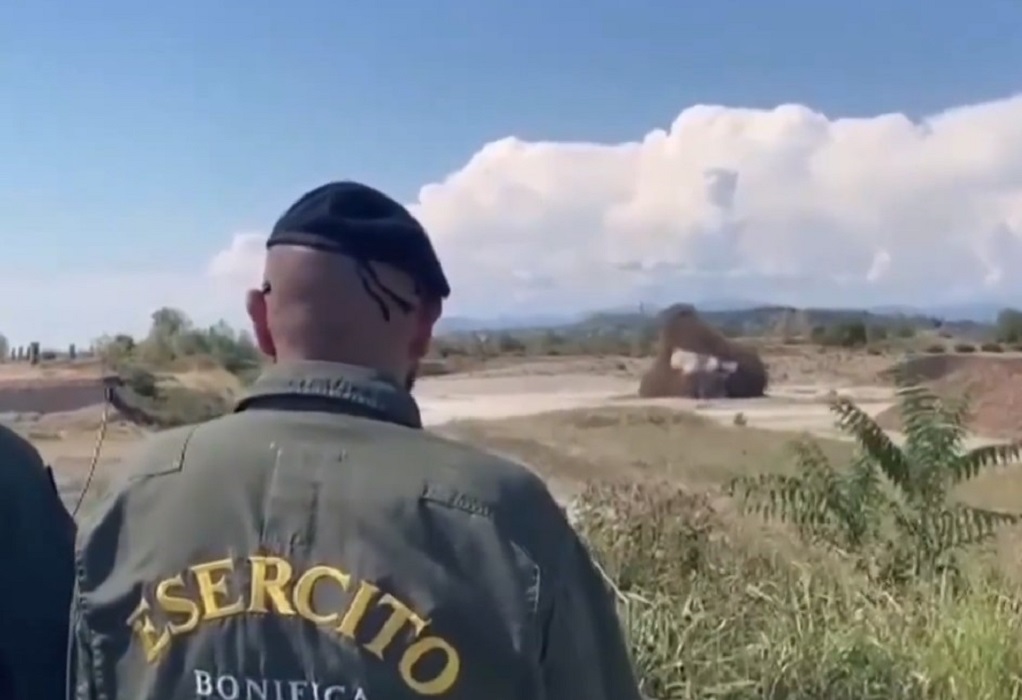 Ιταλία: Η ξηρασία «έφερε» στο φως βόμβα του Β’ Παγκοσμίου Πολέμου (VIDEO)