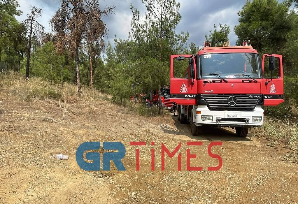 Κομοτηνή: Ξέσπασε πυρκαγιά πάνω από τον οικισμό Μέγα Πιστού