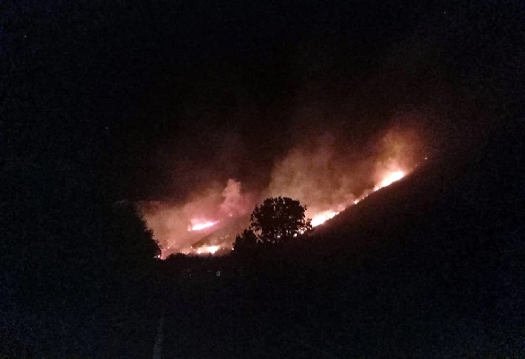 Ανατολική Μάνη: Οριοθετήθηκε η φωτιά στην περιοχή Πύρριχος