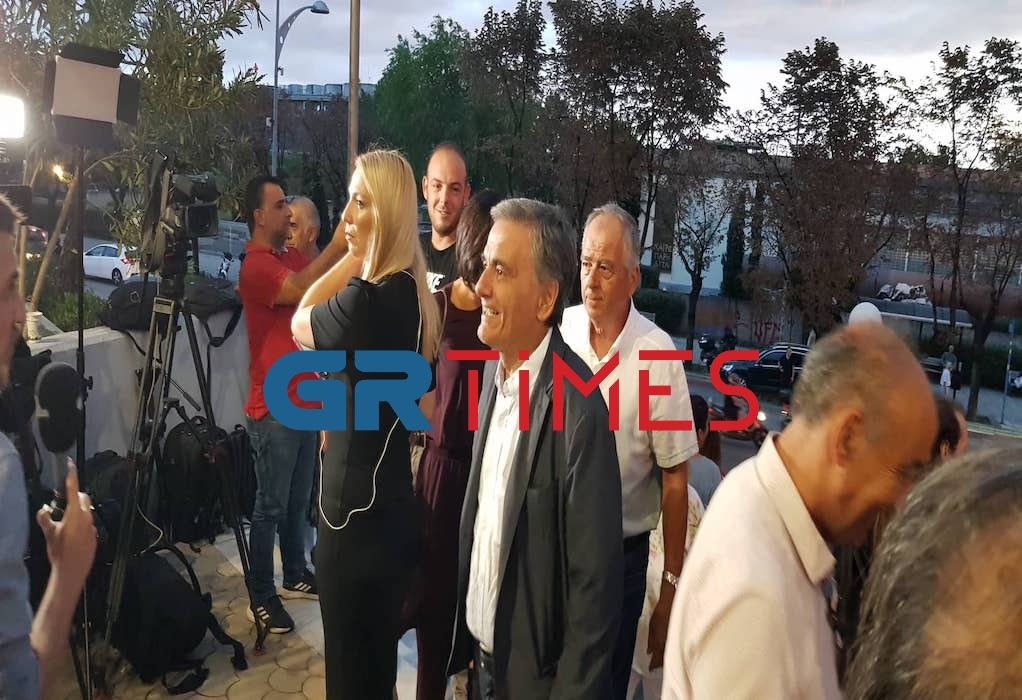 Θεσσαλονίκη: Τσακαλώτος, Κόκκαλης, Φάμελλος και Αρβανίτης στην ομιλία Τσίπρα (ΦΩΤΟ)