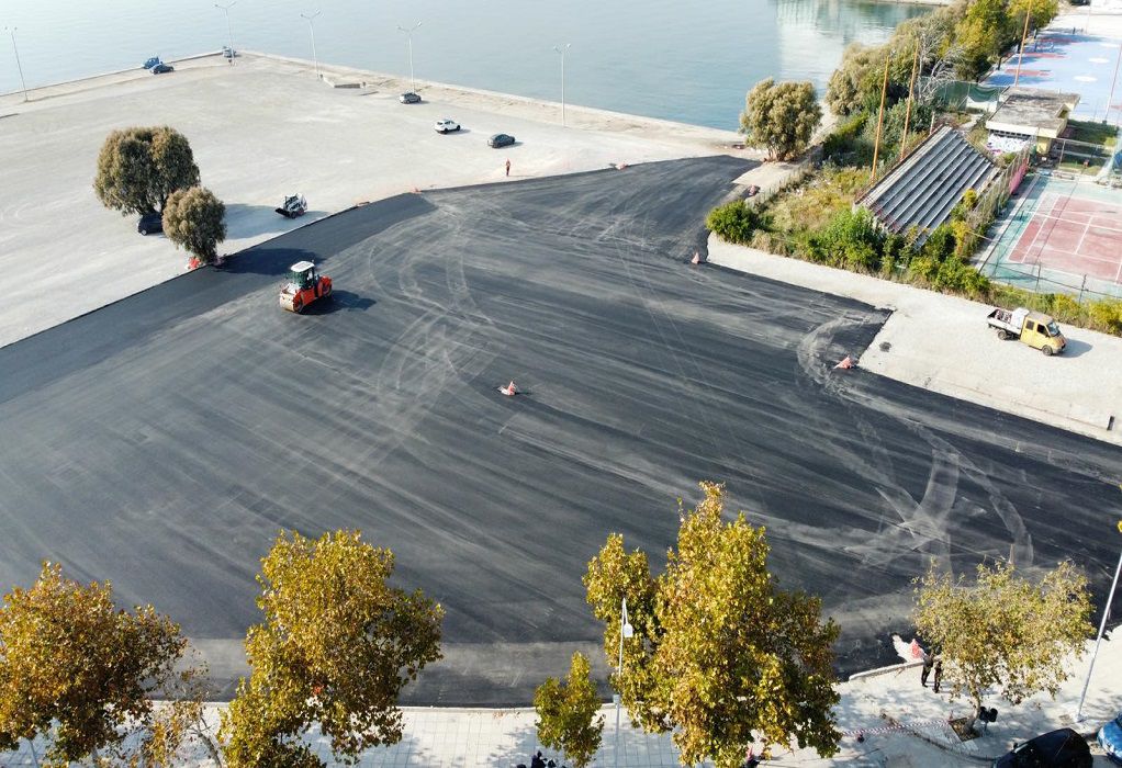 Θεσσαλονίκη: Σε τελικό στάδιο τα έργα διαμόρφωσης του πάρκινγκ στην περιοχή Ποσειδωνίου (ΦΩΤΟ)