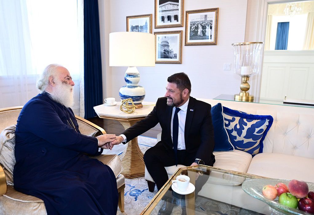 Συνάντηση Ν. Χαρδαλιά με τον πατριάρχη Αλεξάνδρειας στις ΗΠΑ