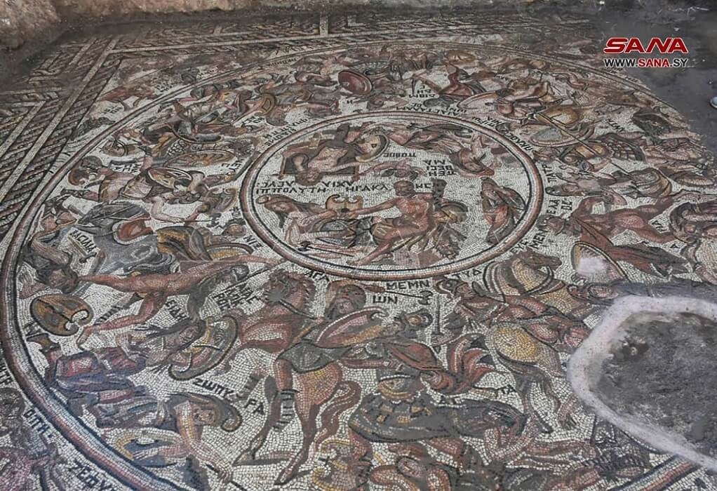 Συρία: Σπάνιο ψηφιδωτό της ρωμαϊκής εποχής βρέθηκε στην Αλ Ραστάν (ΦΩΤΟ)