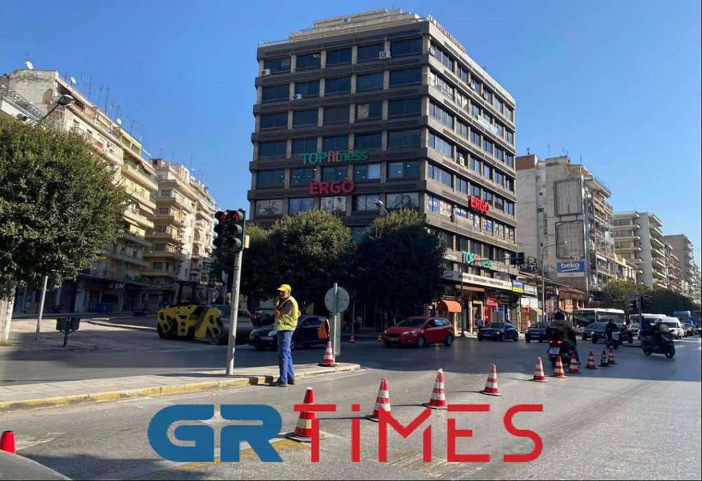 Θεσσαλονίκη: Προβλήματα στην κυκλοφορία από την ασφαλτόστρωση της οδού Καραολή και Δημητρίου (ΦΩΤΟ-VIDEO)