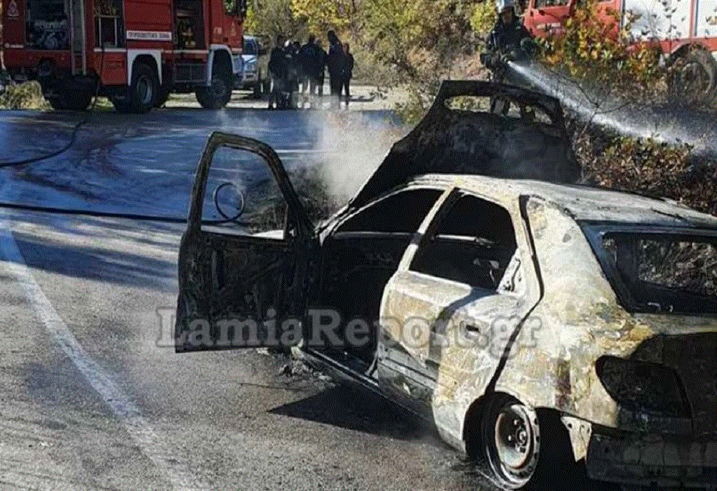 Φθιώτιδα: Αυτοκίνητο τυλίχτηκε στις φλόγες μετά από τροχαίο