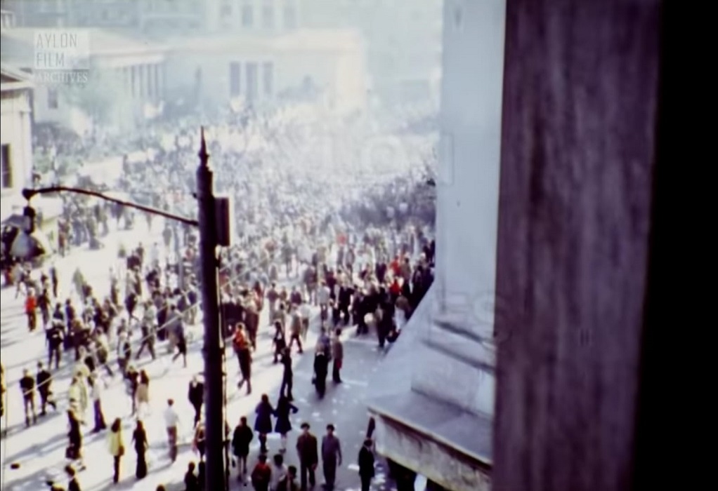 Πολυτεχνείο: Το έγχρωμο φιλμ που απαθανάτισε κρυφά την εξέγερση από το ξενοδοχείο «Ακροπόλ» (VIDEO)