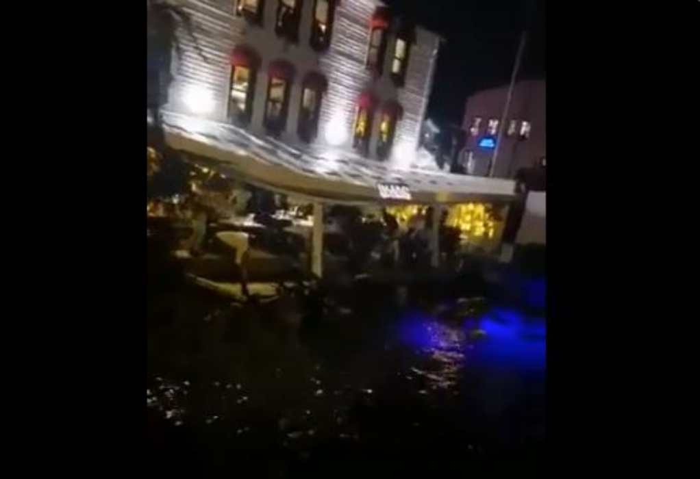 Κωνσταντινούπολη: Κατέρρευσε τμήμα εστιατορίου στο Μπεμπέκ (VIDEO)