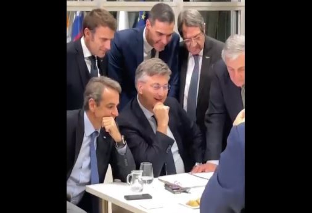 Μακρόν, Μητσοτάκης, Σάντσεθ, Αναστασιάδης βλέπουν Μουντιάλ με τον Κροάτη ηγέτη (VIDEO)