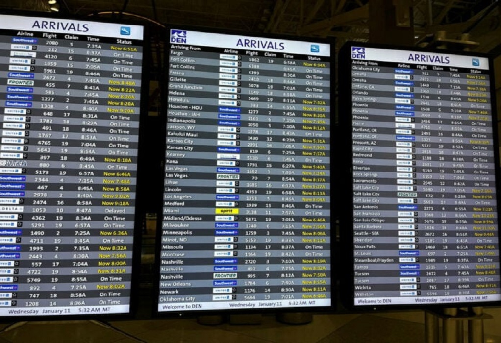 ΗΠΑ: Αποκαθίστανται οι πτήσεις μετά το πρωτοφανές τεχνικό πρόβλημα-Έρευνες για τα αίτια της βλάβης