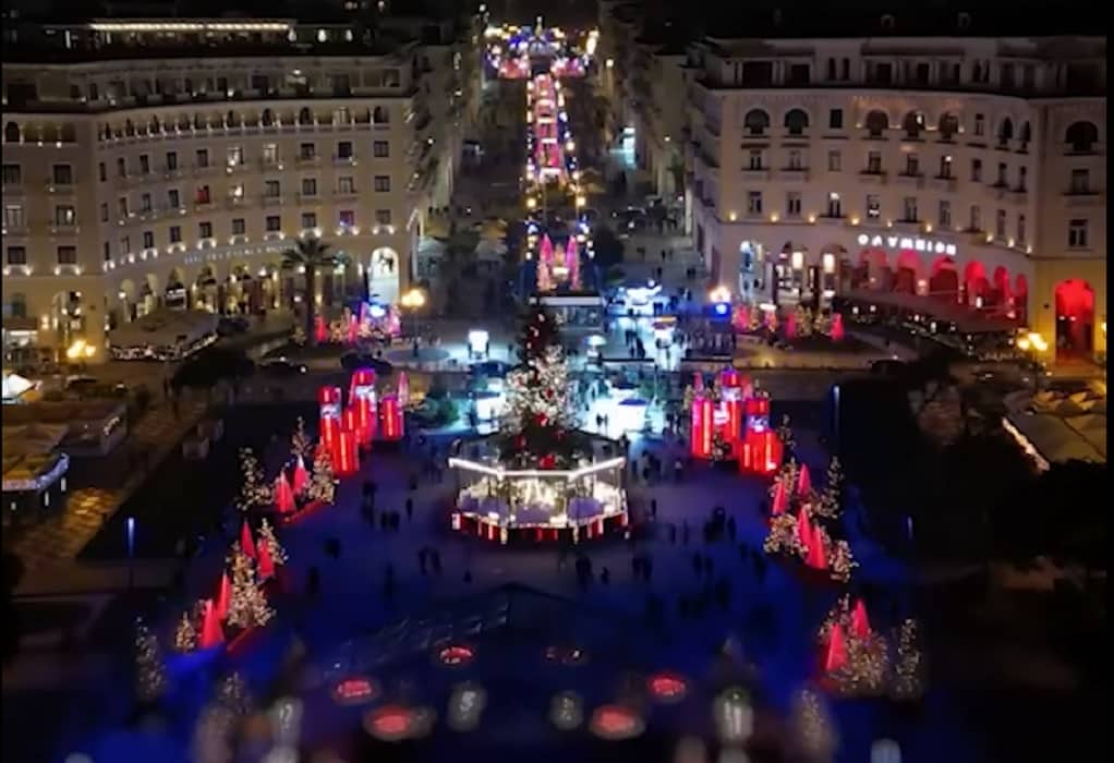 Η εικόνα της γιορτινής Θεσσαλονίκης ταξιδεύει σ’ όλο τον κόσμο (VIDEO)