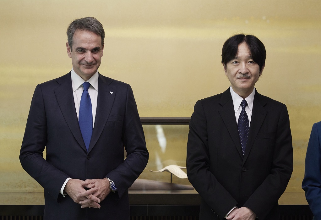 Τόκιο: Συνάντηση Μητσοτάκη με τον διάδοχο του ιαπωνικού θρόνου, πρίγκιπα Ακισίνο (ΦΩΤΟ)