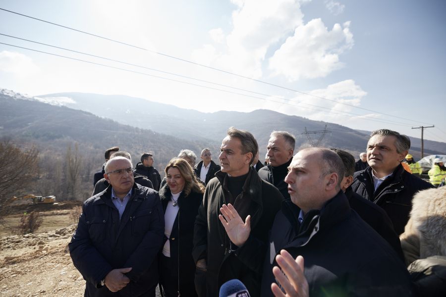 Καστοριά: Επίσκεψη του Κ. Μητσοτάκη στο εργοτάξιο της νέας Σήραγγας Κλεισούρας