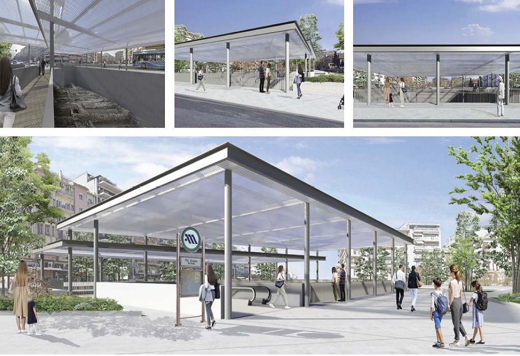 Μετρό Θεσσαλονίκης: Έτσι θα είναι οι σταθμοί «Αγία Σοφία» και «Βενιζέλου» – Εικόνες από τα φωταγωγημένα αρχαία
