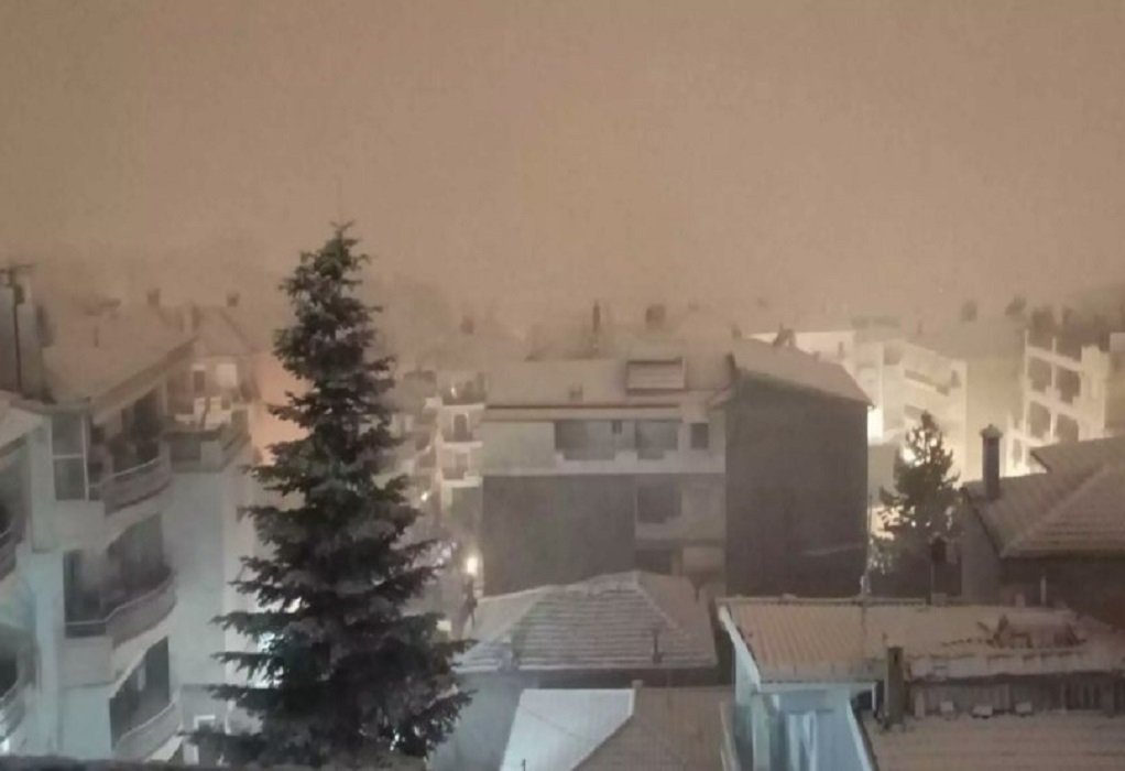 Χιόνια σε Λάρισα και Κοζάνη: Στα λευκά ξύπνησαν οι κάτοικοι στις δύο πόλεις (ΦΩΤΟ-VIDEO)