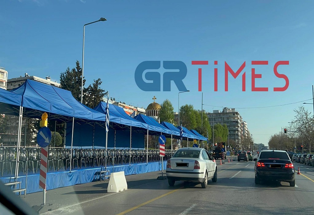 25η Μαρτίου-Θεσσαλονίκη: Ολοκληρώνονται οι εργασίες για την αυριανή παρέλαση (ΦΩΤΟ-VIDEO)