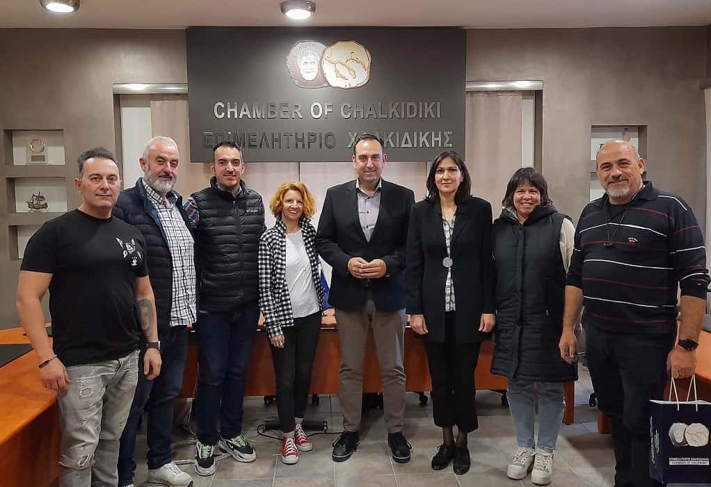 Επιμελητήριο Χαλκιδικής: Με επιχειρηματίες του Πολυγύρου συναντήθηκε ο Γ. Κουφίδης