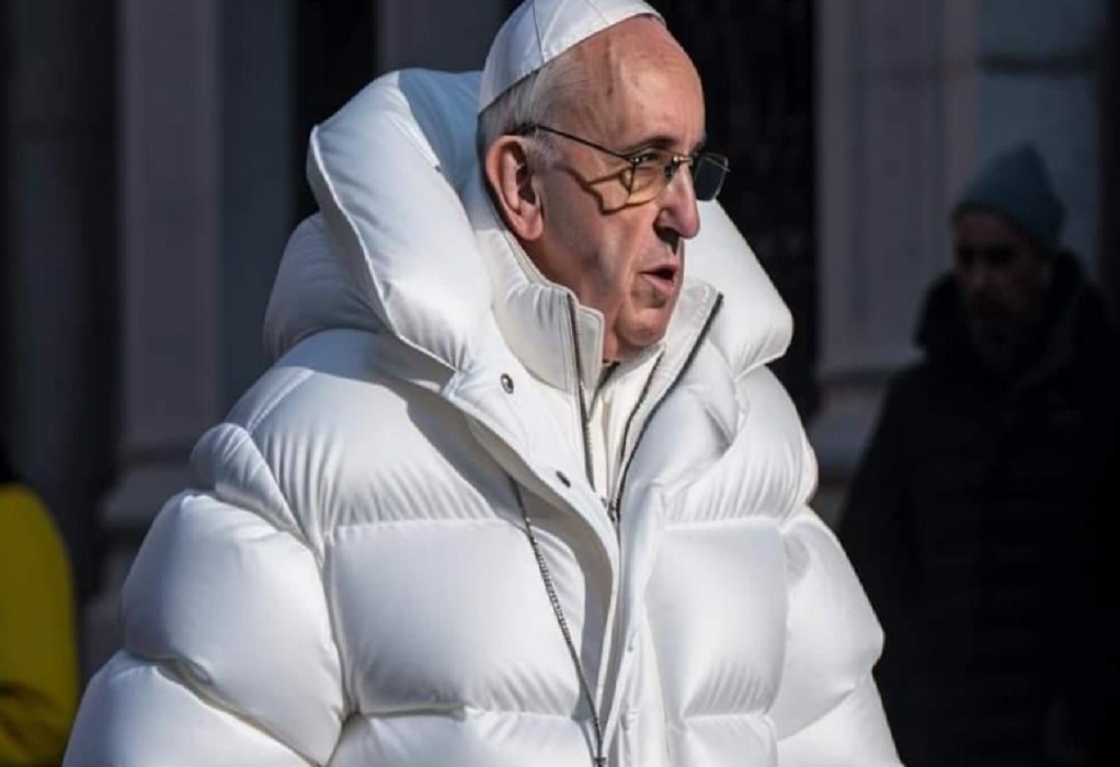 Fake η φωτογραφία του Πάπα με το μπουφάν: Χαμός στα social media