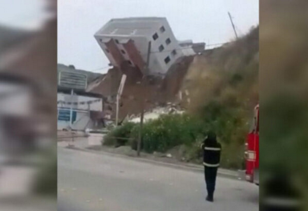 Σοκαριστικό βίντεο: Κτίριο καταρρέει και κατρακυλά στον δρόμο!