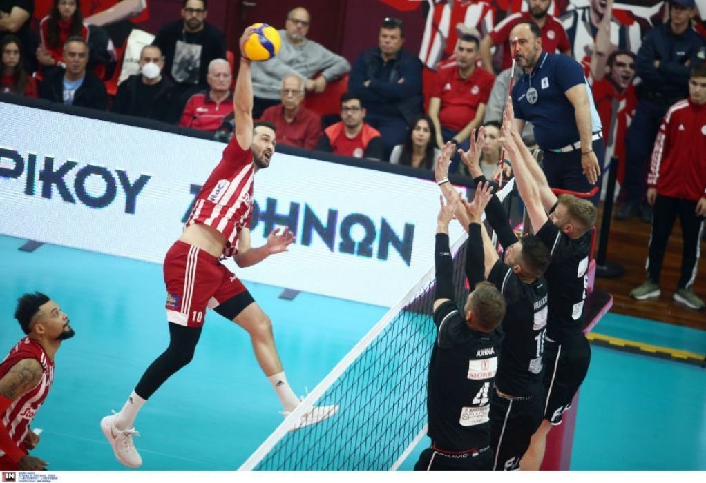 Volley League: Ένα βήμα από τον τίτλο με ανατροπή ο Ολυμπιακός τον ΠΑΟΚ 
