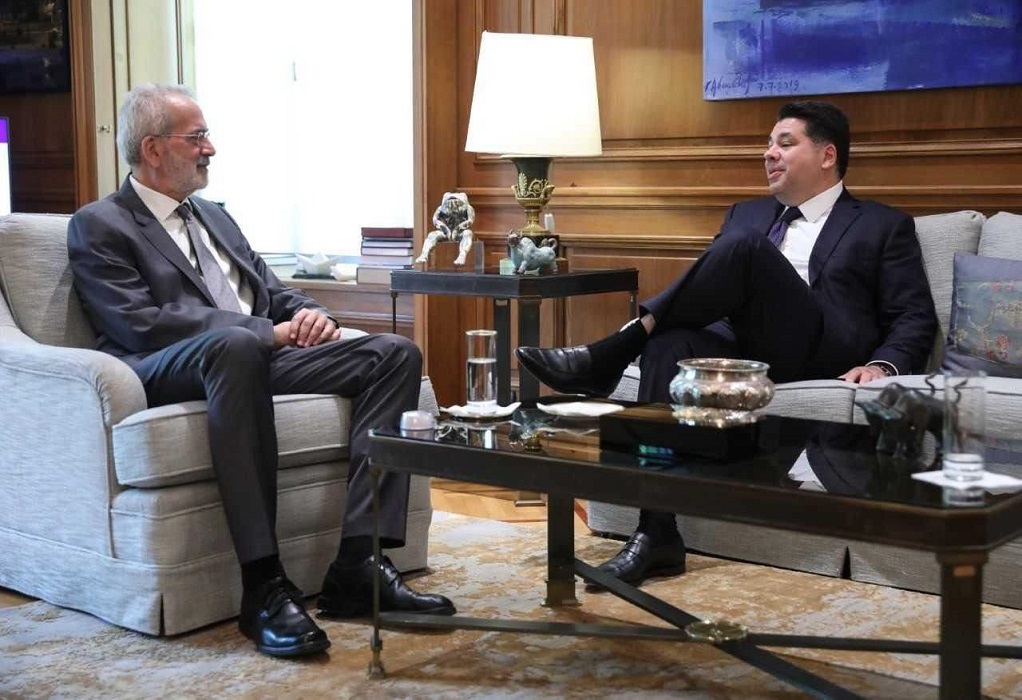Συνάντηση Σαρμά με τον Πρέσβη των ΗΠΑ, Τζωρτζ Τσούνη (ΦΩΤΟ)