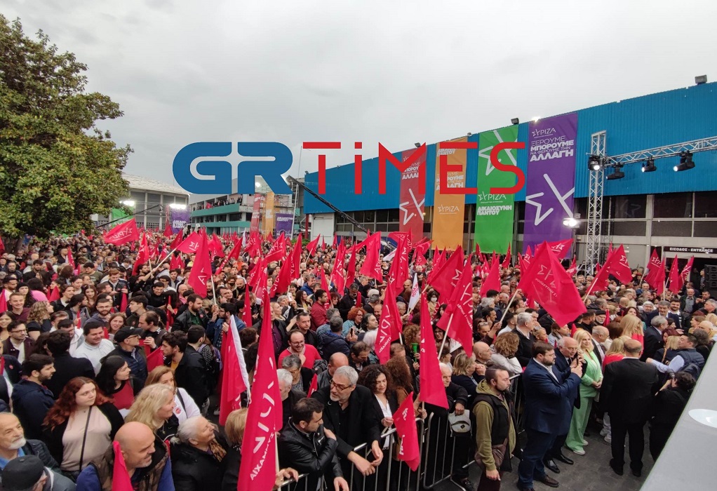Θεσσαλονίκη: Όλα έτοιμα για την προεκλογική ομιλία του Αλ. Τσίπρα (ΦΩΤΟ-VIDEO)