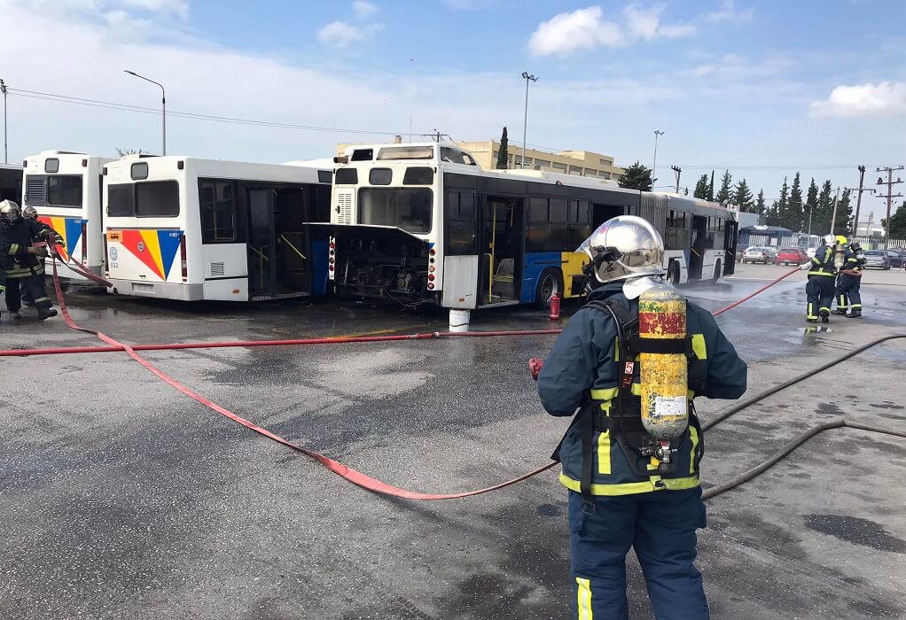 Θεσσαλονίκη: Άσκηση για φωτιά στο αμαξοστάσιο του ΟΑΣΘ στη Σταυρούπολη