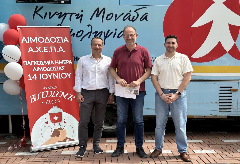 Τη σημερινή Παγκόσμια Μέρα Εθελοντή Αιμοδότη τίμησε ο υποψήφιος Δήμαρχος Θεσσαλονίκης, Δρόσος Τσαβλής (ΦΩΤΟ-VIDEO)