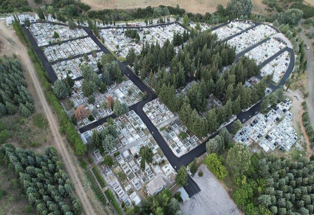 Δήμος Ωραιοκάστρου :Ολοκληρώθηκαν οι εργασίες ασφαλτόστρωσης στα Κοιμητήρια