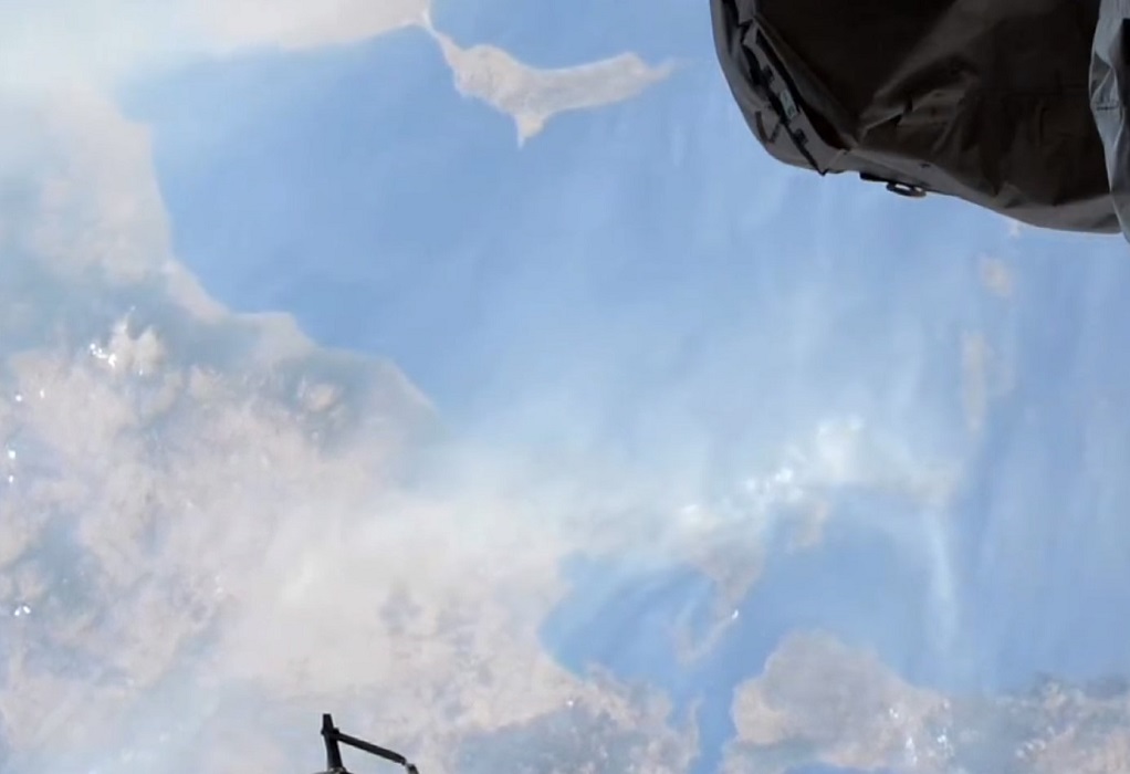 Φωτιές: Σκεπασμένη με καπνούς η Ελλάδα–Η εικόνα από τον Διεθνή Διαστημικό Σταθμό (VIDEO)