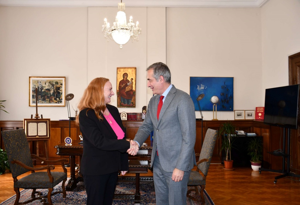 Συνάντηση του Στάθη Κωνσταντινίδη με την Πρέσβη της Αυστραλίας στην Ελλάδα Άλισον Ντάνκαν