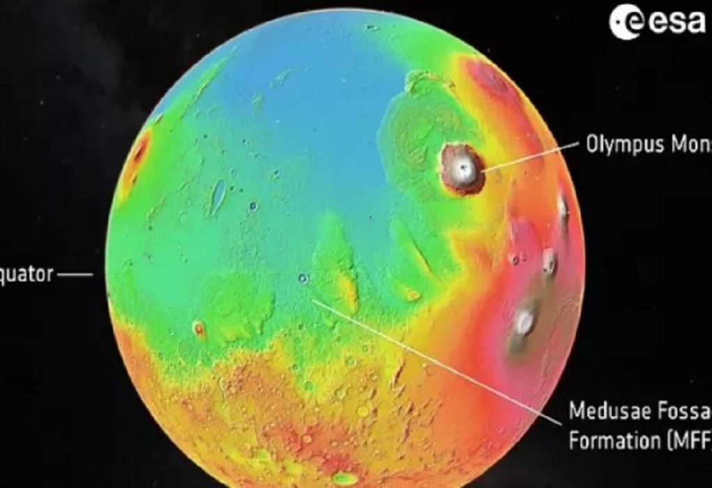 Βρέθηκε θαμμένος πάγος νερού στον ισημερινό του Άρη με πάχος πάνω από 2 μίλια